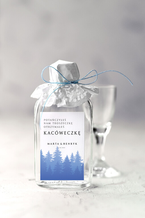  Butelki podziękowanie dla gości weselnych, male butelki piersiówki