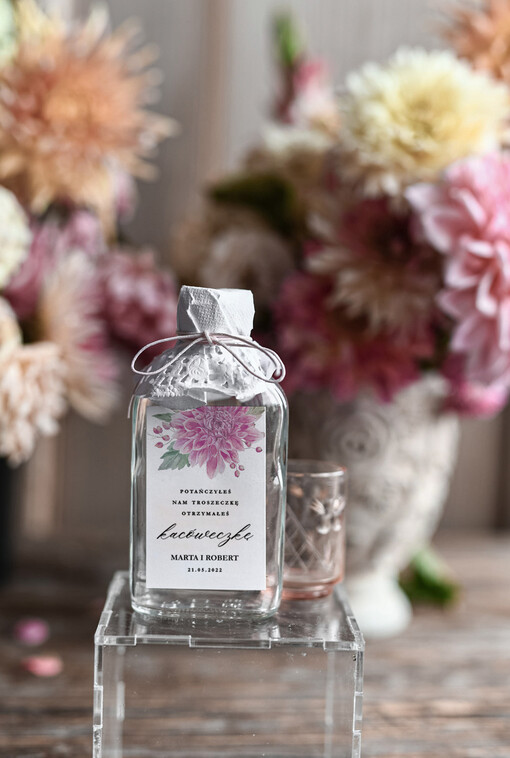  Butelki prezenciki dla gości weselnych, malutkie buteleczki na alkohol