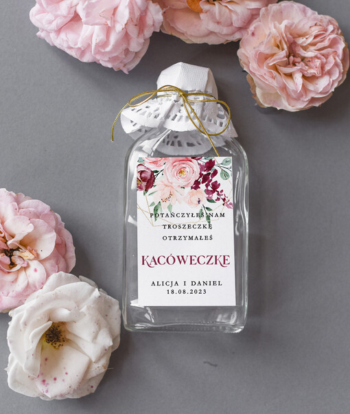  Butelki podziękowanie dla gości weselnych, piersiówki do własnego wypełnienia, butelki o pojemności 100 ml na własny trunek 