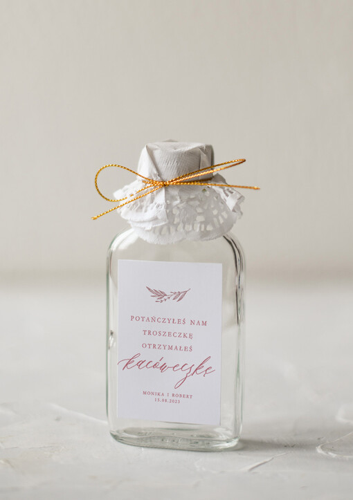  Butelki pomysłowe podziękowania dla gości buteleczki piersióweczki kacóweczki, prezenty dla gości weselnych 