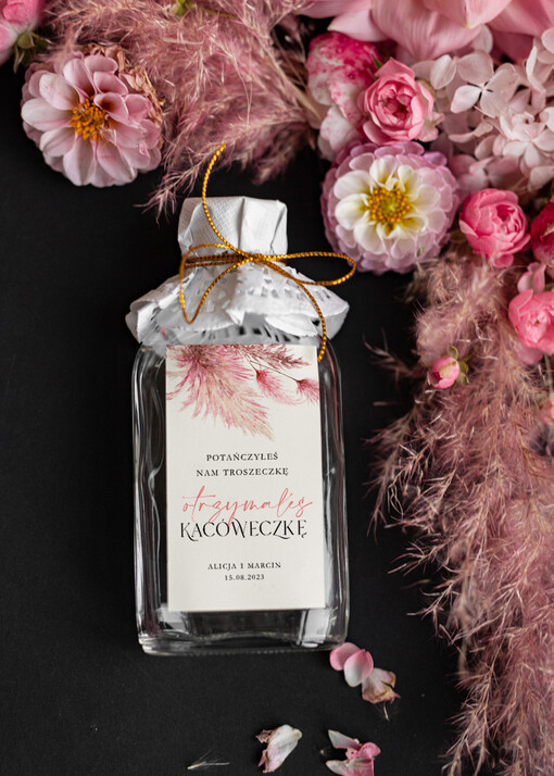  Butelki prezenty ślubne dla gości weselnych, piersióweczki do własnego wypełnienia
