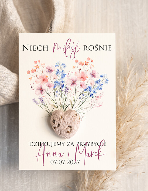  Nasionka Kwiatów podziękowania dla gości weselnych, prezenciki dla gosci, podziekowanie upominek nasionka kwiatów