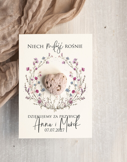  Nasionka Kwiatów podziękowania dla gości weselnych, prezenciki dla gosci, podziekowanie upominek nasionka kwiatów