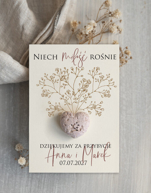  Nasionka Kwiatów podziękowania dla gości weselnych, prezenciki dla gosci, podziekowanie upominek nasionka kwiatów