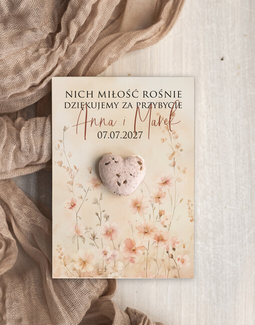  Nasionka Kwiatów podziękowania dla gości weselnych, prezenciki dla gosci, podziekowanie upominek nasionka kwiatów