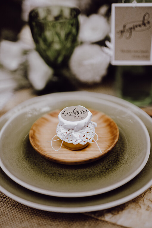  Miody i słoiczki Nutella ślubne podziękowania dla gości weselnych słodkie przyjemności miodek