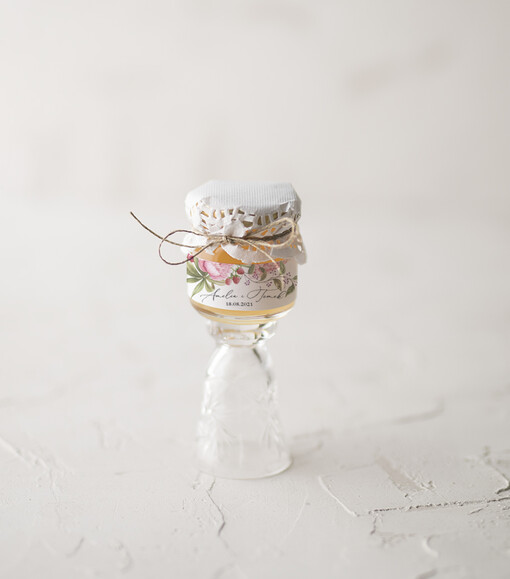  Miody i słoiczki Nutella podziękowania dla gości po weselu łakocie dla podnienienia mały miodek  