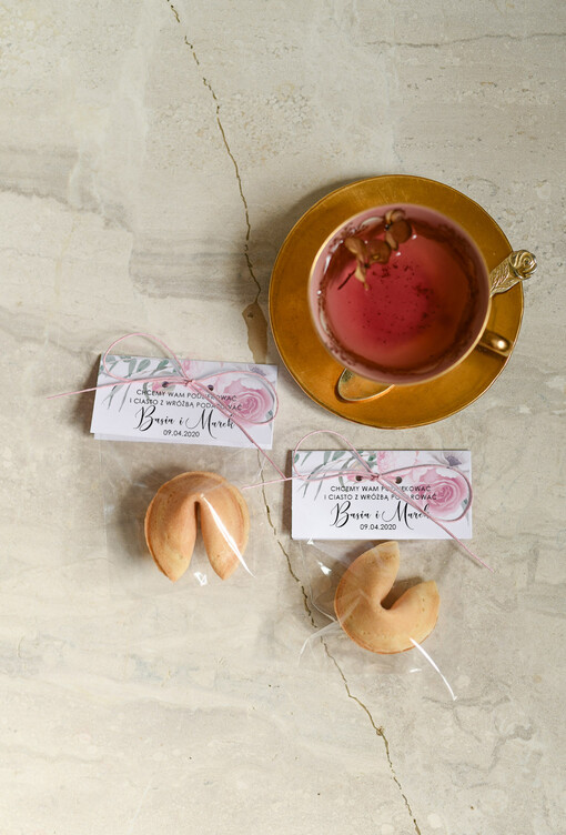  Ciasteczka z wróżbą oryginalne podziękowania dla gości weselnych, ciastko z wróżbą dla gości