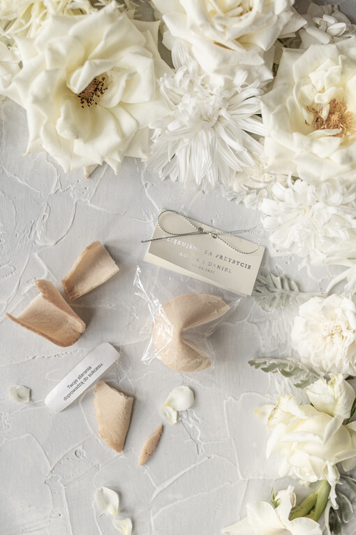  Ciasteczka z wróżbą prezenty dla gości weselnych, ciasteczka z wróżbą i dedykacją