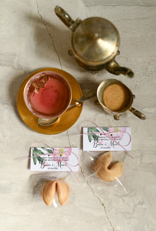  Ciasteczka z wróżbą podarunki dla gości weselnych, ciastko z wróżbą