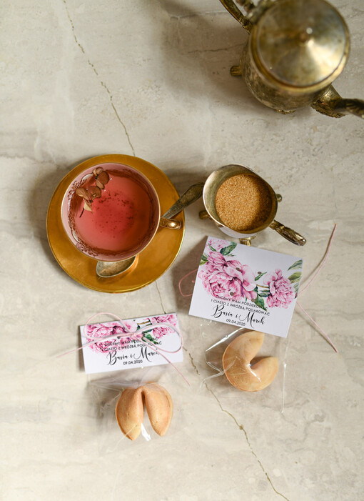  Ciasteczka z wróżbą upominki dla gości weselnych, chińskie ciasteczko