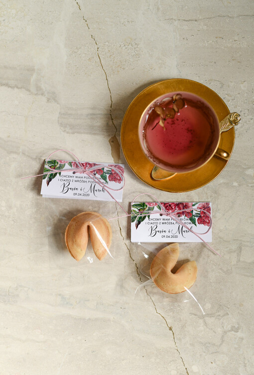  Ciasteczka z wróżbą oryginalne prezenty dla gości weselnych, ciasteczka z wrozba i dedykacja