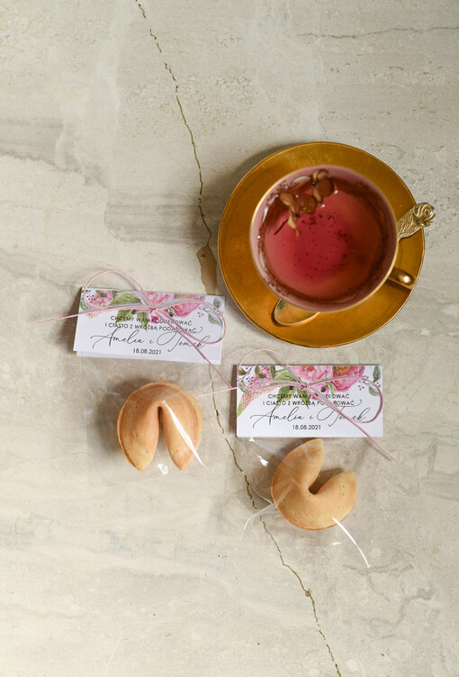  Ciasteczka z wróżbą prezent dla gości weselnych, ciasteczka z wróżbą i dedykacją