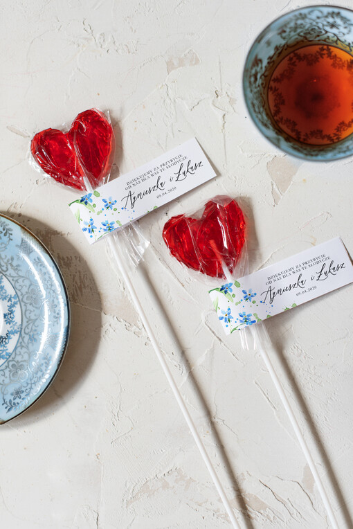  Lizaki podziękowania podarunki dla gości weselnych upominek z unikatowym motywem   