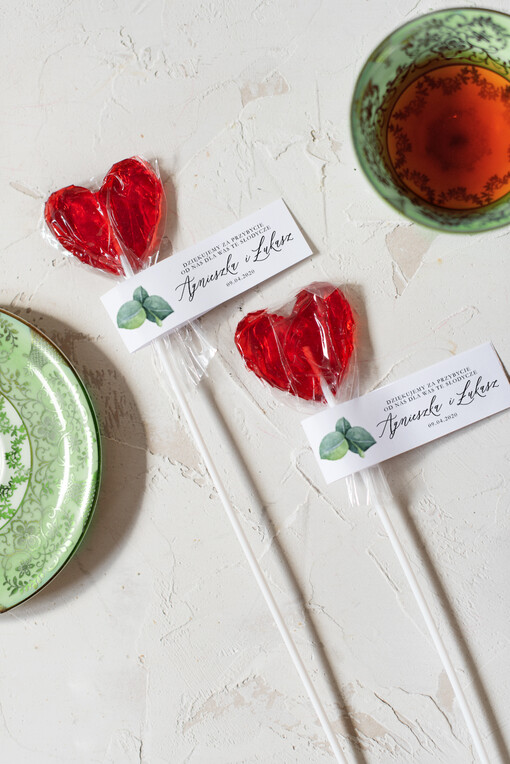 Lizaki podziękowania prezenciki dla gości weselnych słodki upominek sprawiający przyjemność   