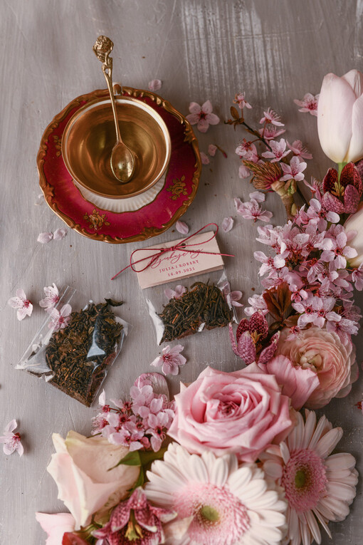  Saszetki pomysłowe podziękowania dla gości cudowne podziękowania dla gości weselnych torebeczka z herbatką    