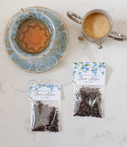  Saszetki prezenty dla gości weslenych w formie smakowitej kawy   