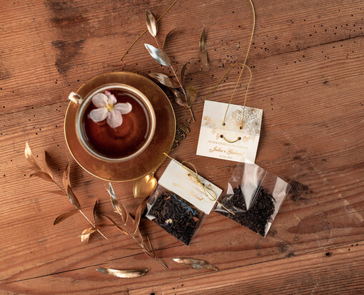  Saszetki upominki ślubne od pary młodej dla gości weselnych  torebeczka z herbatką    