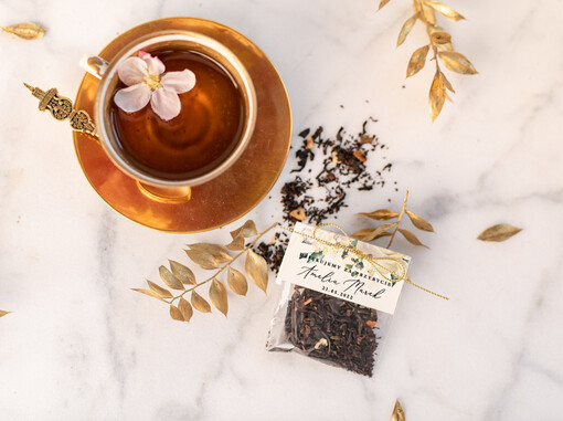  Saszetki prezenty dla gości weslenych w formie aromatycznej herbaty   