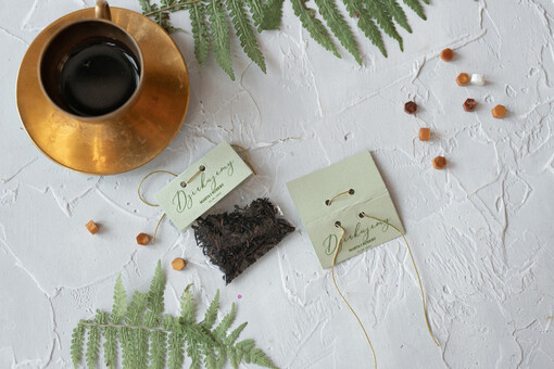  Saszetki prezenciki podziękowania dla gości weselnych  herbatka lisciasta personalizowana    