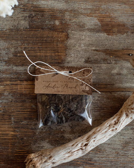  Saszetki prezenty ślubne dla gości weselnych  saszetka z kawą lub herbatą    