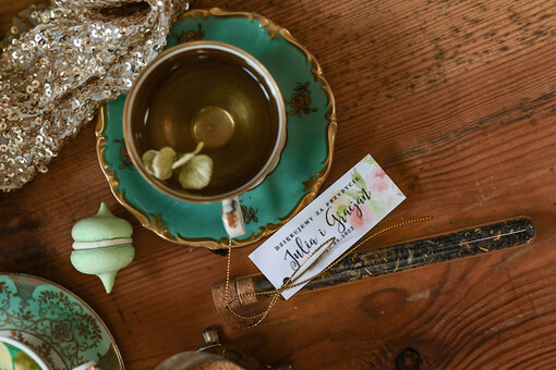  Fiolki ślubne upominki dla gości do wyboru kawa lub herbata   