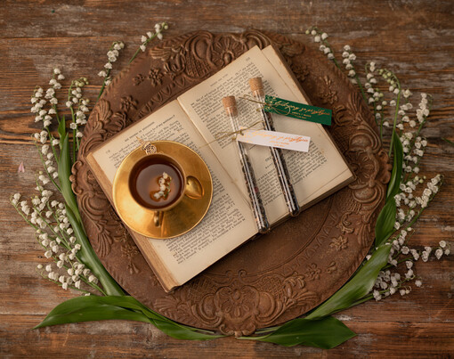  Fiolki ślubne podziękowania gościom do wyboru kawa lub herbata   