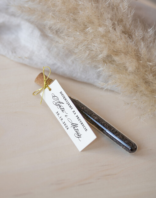  Fiolki prezenty dla gości weselnych, piękne podziękowania dla gości weselnych, ręcznie zdobione fiolki z herbatą, fiolki na herbatę, podziękowania dla gości herbata