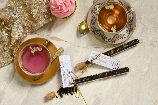  Fiolki oryginalne podziękowania dla gości w formie aromatycznej herbaty   