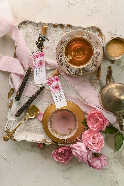  Fiolki personalizowane podziękowania dla gości weselnych w formie smakowitej kawy   