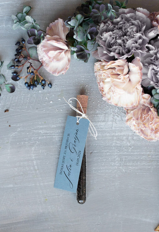  Fiolki podziękowania podarunki dla gości weselnych  fiolki do herbaty lub wlasnego wypelnienia    