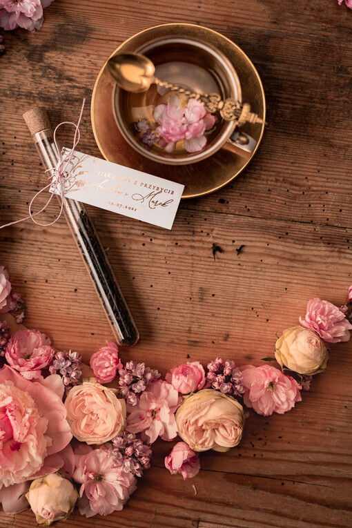  Fiolki prezenciki podarunki po weselu do wyboru kawa lub herbata   