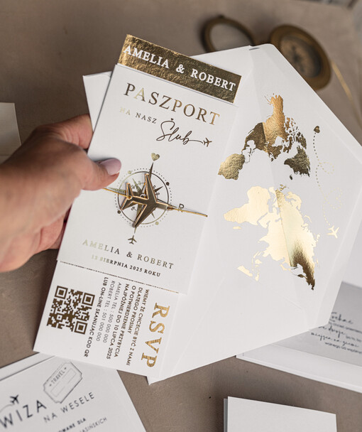  paszport / podróże Zaproszenia ślubne paszport do miłości, zaproszenia ślubne z motywem podróży, zaproszenia na ślub dla podróżników