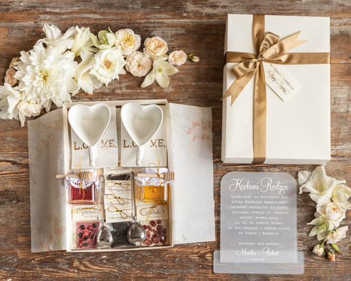  zestawy prezentowe kubki filiżanki podziękowania dla rodziców na wesele, filiżanki z dedykacją dla Rodziców