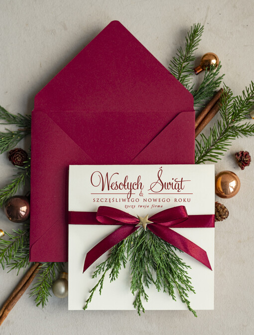  natural ekologiczna kartka świąteczna z twoim logo, biznesowe kartki świąteczne z życzeniami, naturalna eko karta swiateczna