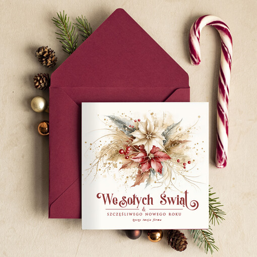  Retro/nowoczesne biznesowe kartki świąteczne z Twoim logo, świąteczne kartki dla firm z logo, kartki świąteczne dla pracowników, firmowe kartki swiateczne z logo