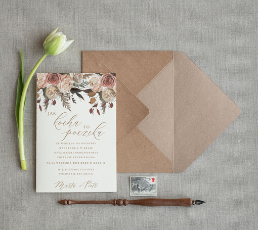  Zmień datę Ślubu informacja dla gości o zmianie daty ślubu    