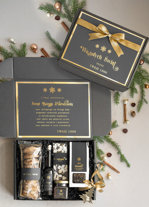  słodkie zestawy  kosze prezentowe dla firm, prezenty biznesowe  z kawą i herbatą, upominki na święta dla pracowników i kontrahentów, personalizowane prezenty firmowe, zestawy świąteczne z logo