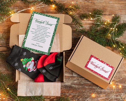  zestawy skarpetki, koszulki z nadrukiem Prezenty firmowe  upominki biznesowe, Prezent dla Pracownika śmieszne skarpety