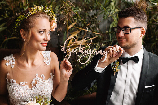  tabliczki z napisami  weselne dodatki   