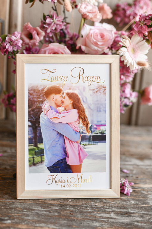  prezent na walentynki dla Niej   romantyczny prezent na walentynki dla żony  ramka ze zdjęciem 