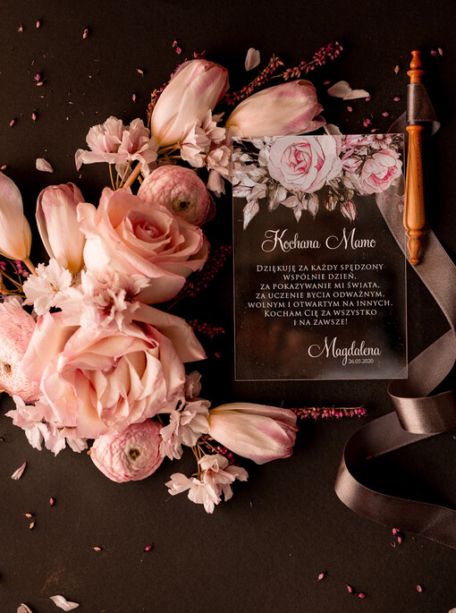  kartki i magnesy na lodówkę z życzeniami  prezent urodzinowy dla Mamy kartka z życzeniami, wydrukowane na akrylu 