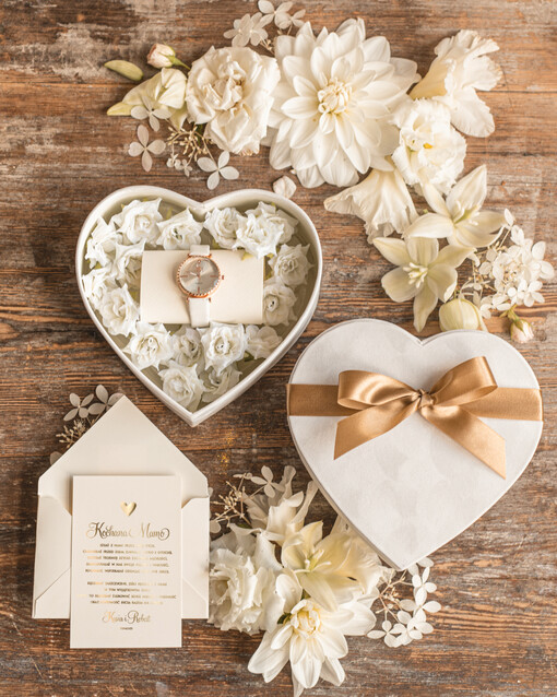  pudełka na prezenty, słodkości, bransoletki  podziękowanie dla Mamy od Pary Młodej