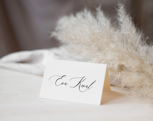  Nowoczesne prosta forma  proste i eleganckie winietki na stół weselny, wizytówki ślubne, nowoczesne wizytówki na stoły weselne, rustykalne winietki na stol weselny