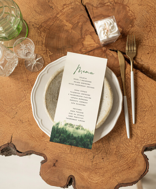  Nowoczesne prosta forma  eleganckie menu na stoły weselne, karta dań na wesele, proste menu weselne w kolorze ecru, karta dań weselnych, menu weselne, plan podawania posiłków