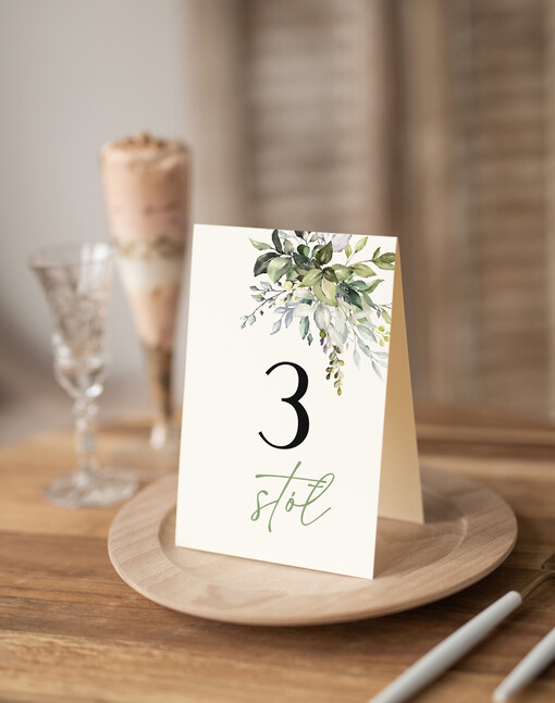  Nowoczesne prosta forma  Eleganckie numerki na stół weselny, numeracja stołów weselnych, proste i delikatne numerki na stoły weselne, dekoracja stołu weselnego 