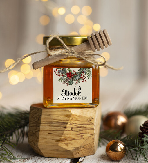  MIODY KONFITURY SOKI Drobne prezenty dla firm miód z maliną i miodownikiem , drobne upominki na święta dla pracowników