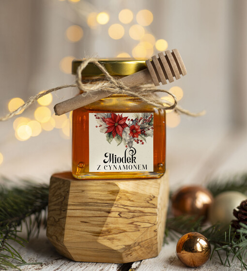 MIODY KONFITURY SOKI Drobne prezenty dla firm miód z maliną i miodownikiem , drobne upominki na święta dla pracowników