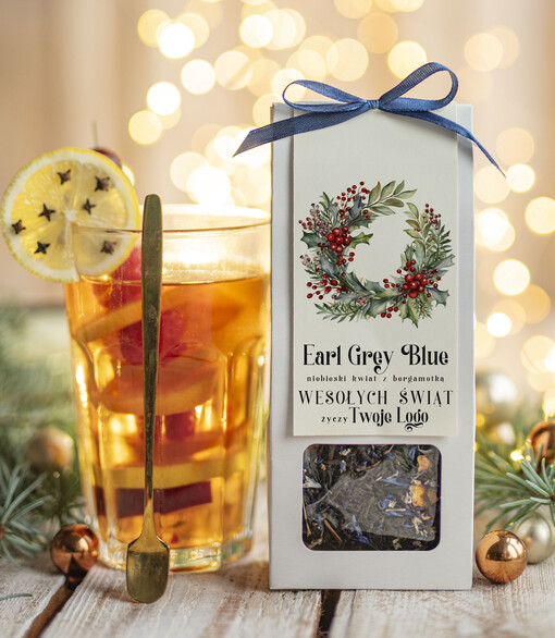  HERBATA KAWA herbata swiateczna prezent, Upominki firmowe na Boże Narodzenie herbata Earl Grey, Herbata świąteczna drobne prezenty na święta dla pracowników, bożonarodzeniowy prezent herbata świateczna