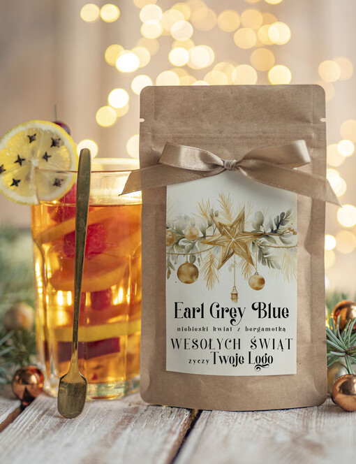  HERBATA KAWA herbata swiateczna prezent, Upominki firmowe na Boże Narodzenie herbata Earl Grey, Herbata świąteczna drobne prezenty na święta dla pracowników, bożonarodzeniowy prezent herbata świateczna